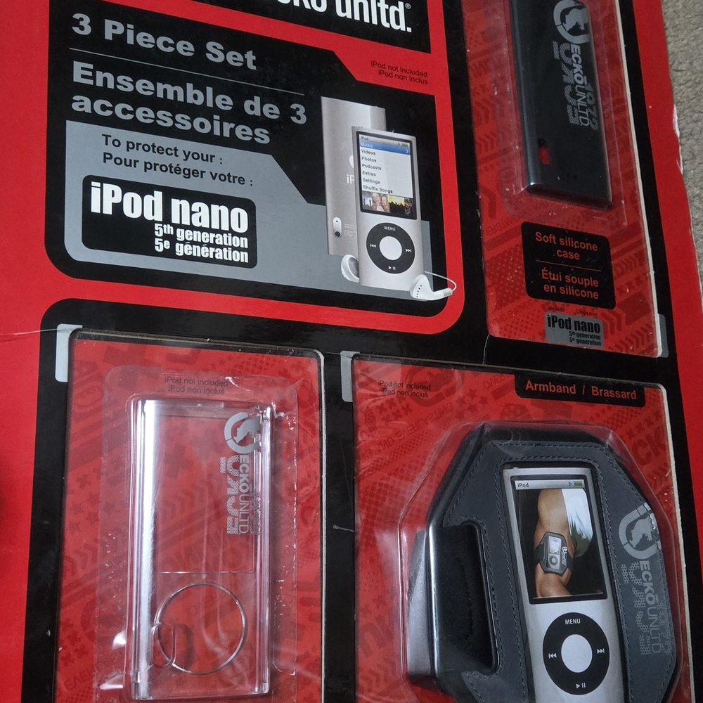 2009 Ecko Unlimited IPod Nano 5th Generation 3 Piece Accessory Set